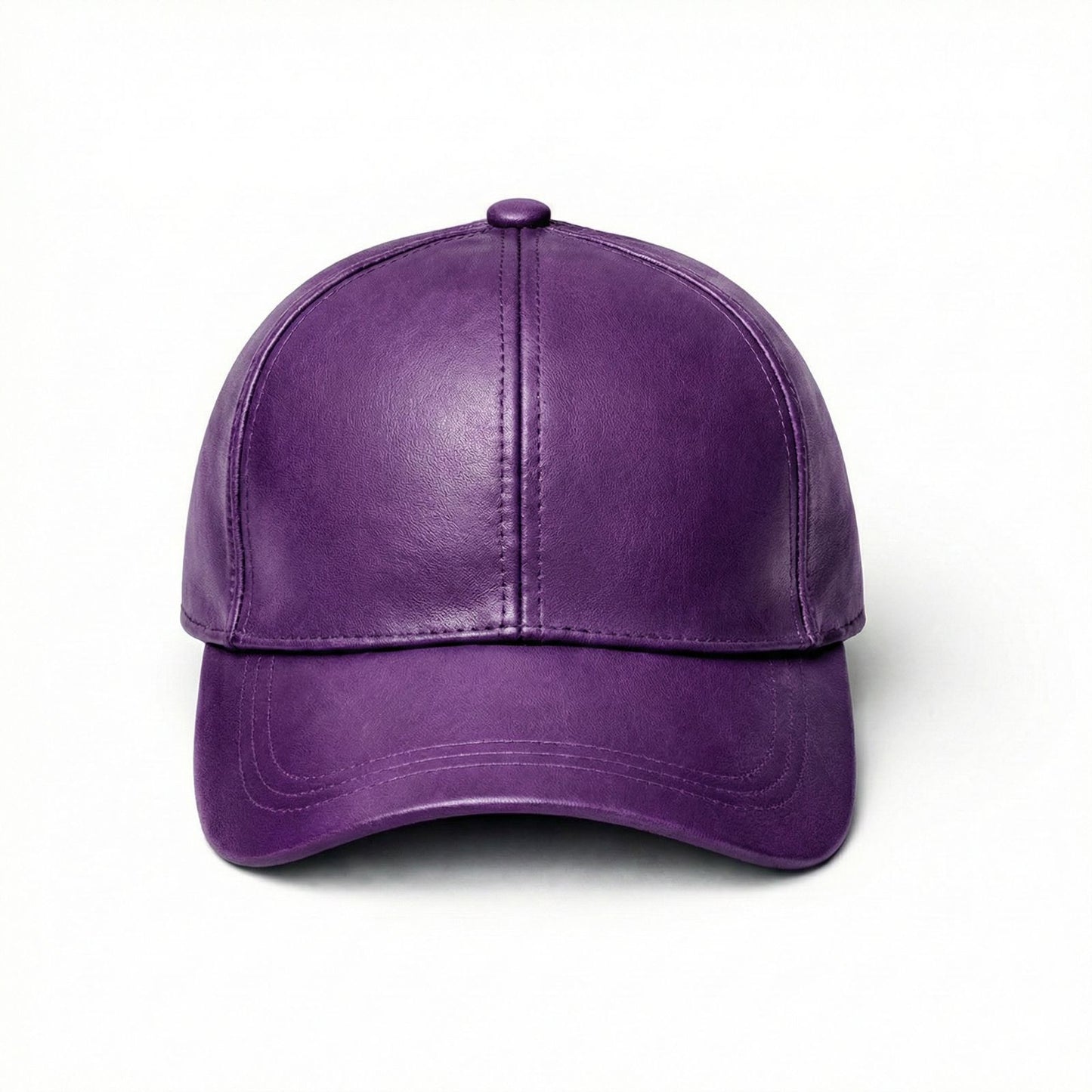 Purple plane  Leather Cap